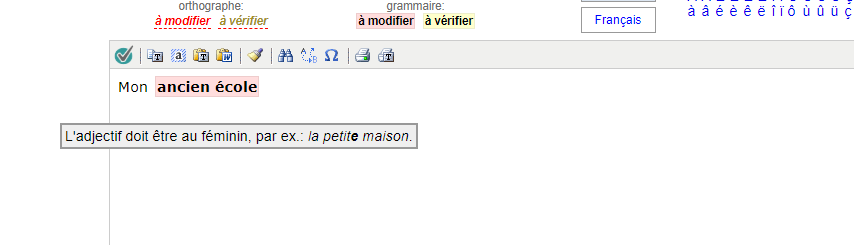 correcteur d'orthographe