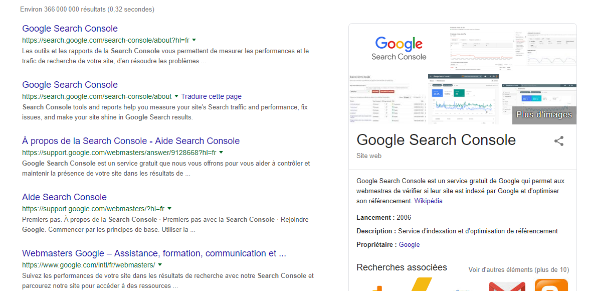 google search console