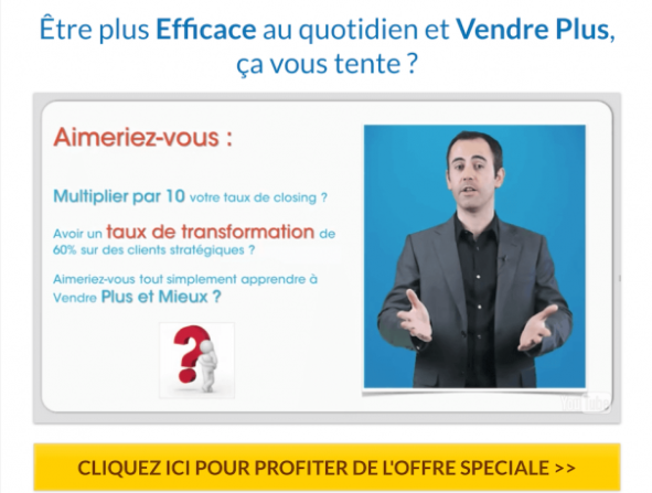 page de vente