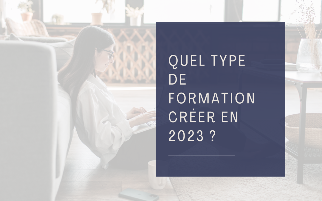 Quel Type de Formation en Ligne Créer en 2023 ?