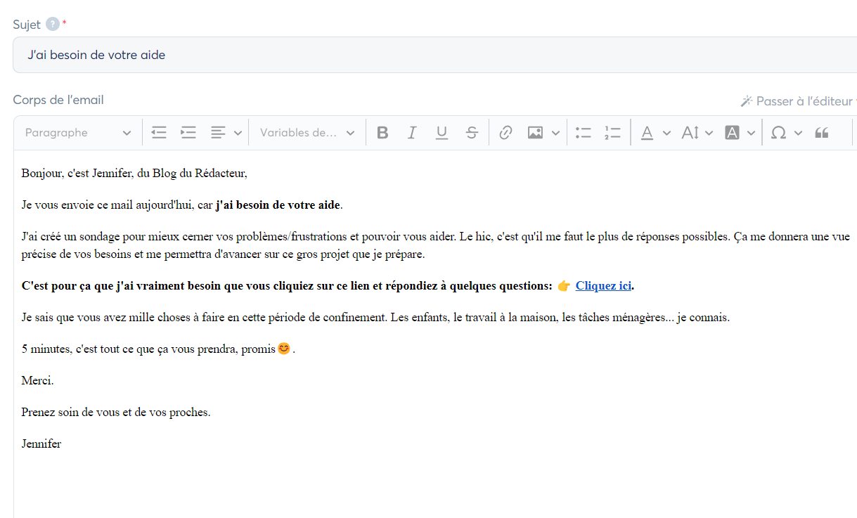 exemples de newsletters